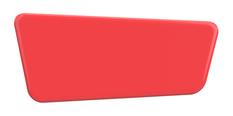 3D button. Empty button. 3D illustration.