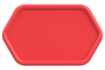 Price tag. Text box. 3D illustration.