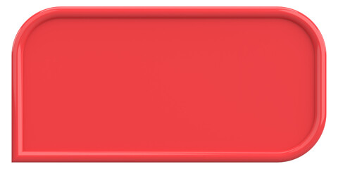 Price tag. Text box. 3D illustration.