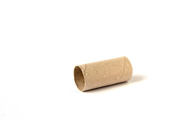 Pressed paper ring isolated on white background.