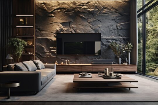 Stylish Living Starts Here: TV Cabinet Centerpiece and Chic D&eacute;cor Perfection Unveiled!