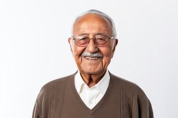 Fototapeta premium Portrait of a senior asian man smiling and looking at camera