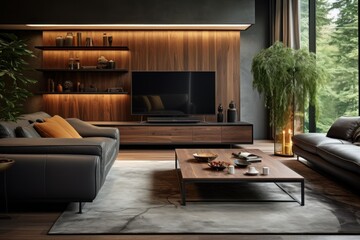 Your Living Room's New Identity: Infuse Style with TV Cabinet and Chic Accents!