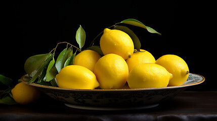 Lemons, The Essence of Nature's Bounty: Exploring the Sweet and Nutritious World of Lemons. High Resolution