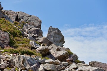 Fototapeta na wymiar rocks on the mountain