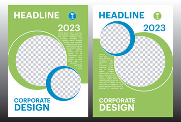 Brochure flyer leaflet corporate book design template vector