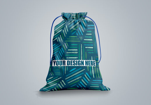 Drawstring Bag Mockup