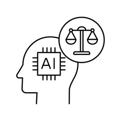 AI Ethics Icon Design: A Symbol of Responsible AI.