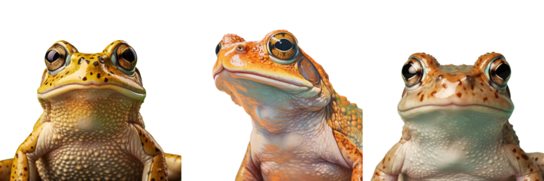 Frog in close up view