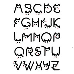 hand drawn alphabet
