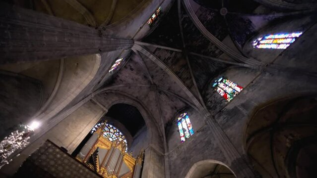 Palma da mallorca, Spain - Feb 2022 : Carrer de Santa Eulalia