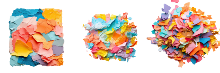 Vibrant repurposed paper