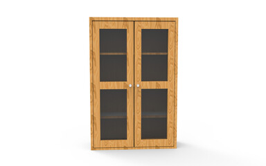 Obraz premium wooden furniture isolated on white background