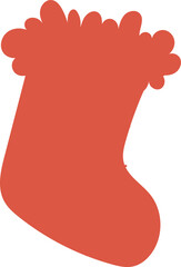 Sock christmas decoration and design