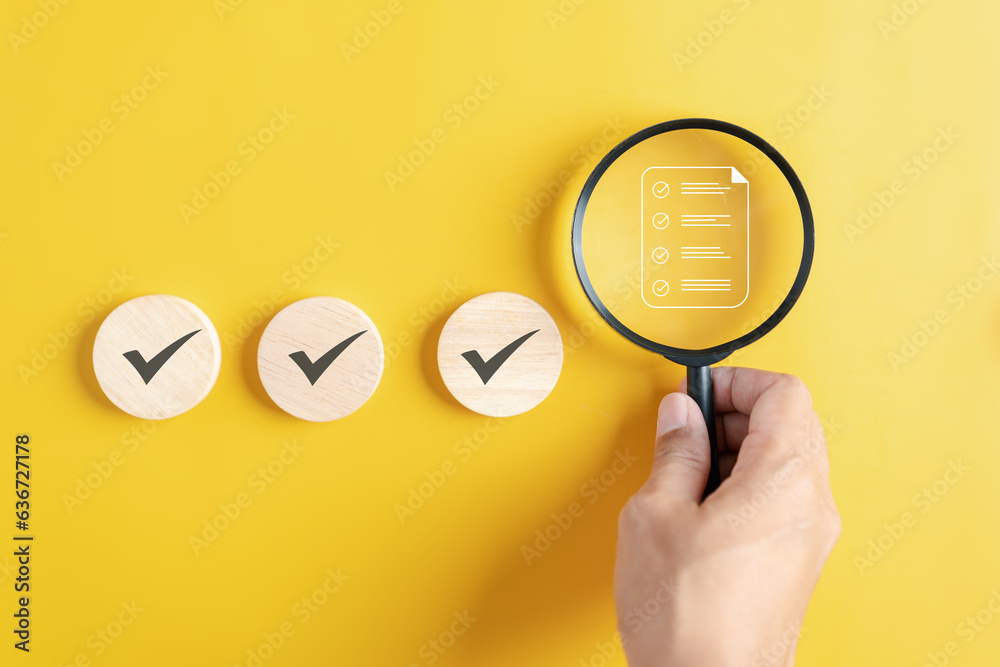 Aufkleber Online survey and digital form checklist, Document Management Checking System, online documentation database and process manage files