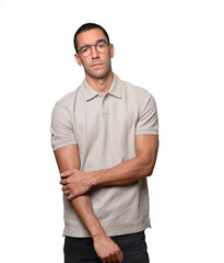 Fototapeta premium Friendly young man doing a gesture of admiration