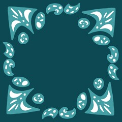 abstract square picture frame