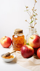 Blossoming Beginnings: Celebrating the Jewish New Year with Apples, Honey, and White Roses