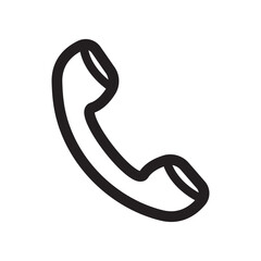 Phone line icon vector. Telephone icon symbol isolated. Call vector icon. Telephone vector symbol and illustration