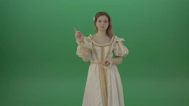 Tortured lent a lieutenant on a touch screen isolated on chromakey background