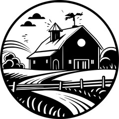 Farm - High Quality Vector Logo - Vector illustration ideal for T-shirt graphic