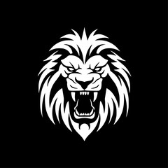 Obraz premium Lion - Minimalist and Flat Logo - Vector illustration