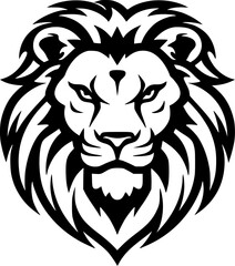 Fototapeta premium Lion | Minimalist and Simple Silhouette - Vector illustration