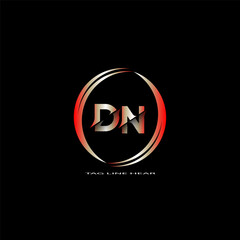 creative letter logo. gradient logo design with black background for your company.
