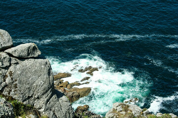 Cape Finisterre. Atlantic Ocean. World's End