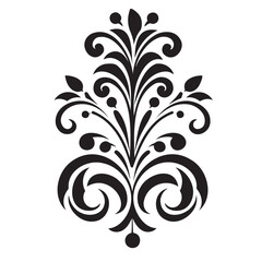 ornament, engraving, border, floral retro pattern, antique style, acanthus, foliage, swirl, decorative design element