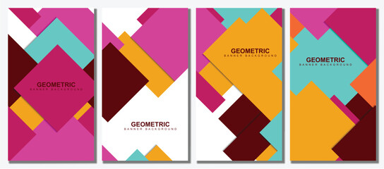 Abstract modern template set background.