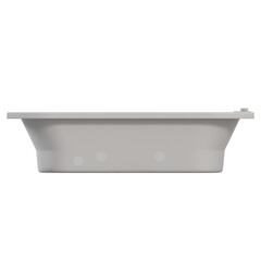 bathtub isolated on a transparent background, 3D illustration, and a CG render