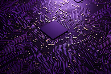 purple Abstract computer circuit Background