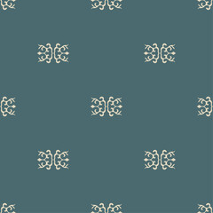 Fototapeta na wymiar Seamless Asian pattern of the nomads of Central Asia and Kazakhstan, Kyrgyzstan. Nomadic ethnic stamp style. Asian ornaments. 
