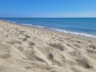 Beaches in the south of France in the Roussillon region.