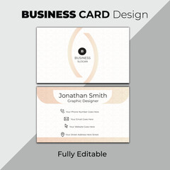 Corporate and editable luxury business card design