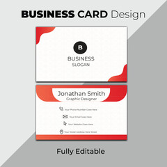 Corporate and editable luxury business card design