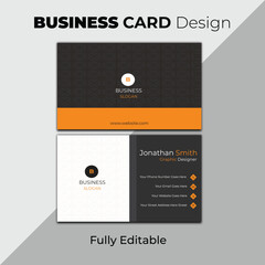 Corporate and editable luxury business card design