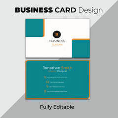 Corporate and editable luxury business card design
