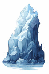 iceberg in the water