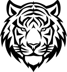 Tiger | Minimalist and Simple Silhouette - Vector illustration