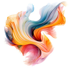Watercolors like a whirling rainbow - Generativ AI