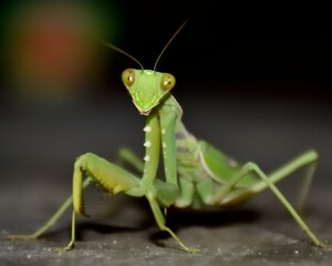 Praying Mantis.

A visitor to my home. Fearless hunter. It can stand again even the biggest opponents!