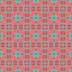 Classic Pattern Ornament, Decorative Seamless Geometric Pattern for Design Wallpaper, Fashion Print, Trendy Decor, Home Textile, Retro Decor Vector Illustration.	
