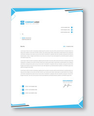 Modern business and corporate letterhead template