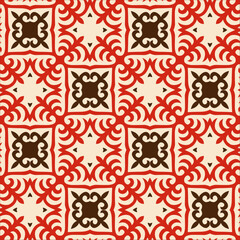 Seamless pattern with ethnic element. Kyrgyz and Kazakh ornaments. Texture designs can be used for backgrounds, motifs, textile, wallpapers, fabrics, gift wrapping, templates, carpet, tiles. Vector.