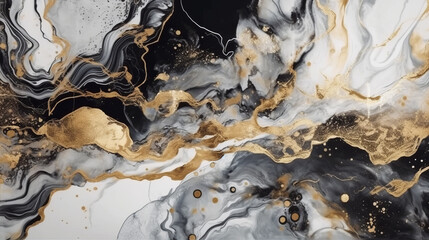 Abstract luxury background with metal surface with gold paint. Generative AI