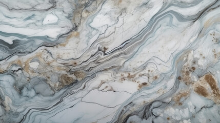 Abstract background in natural marble with gold paint. Generative AI