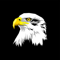 Eagle Head Eagle Logo Symbol - Gaming Logo Elegant Element for Brand - Eagle Abstract Symbols