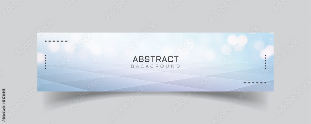 Sticker linkedin banner abstract shiny background